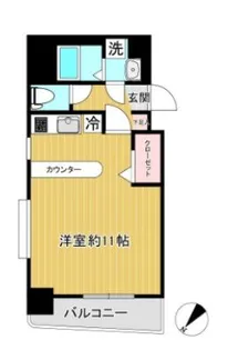 グリフィン新横浜・伍番館【10階】の間取り