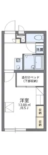 レオパレスハマナシ【2階】の間取り