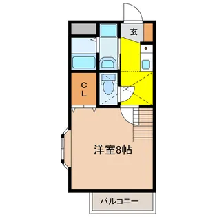 ソレイユ開成 B棟【2階】の間取り