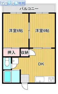 ハイツシャンポールB【1階】の間取り
