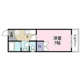 ユージックス伝馬【4階】の間取り
