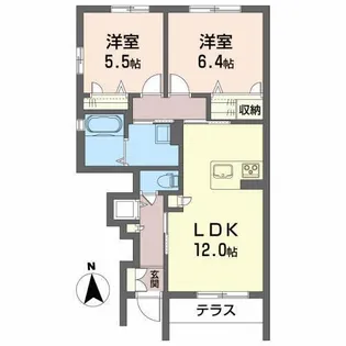 メゾンマストすわ町(メゾンマストスワマチ)【1階】の間取り
