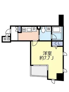 グランヴァンデュヴェール東京【4階】の間取り