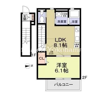 deux parte【2階】の間取り