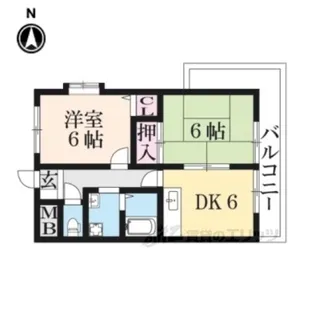 プリオール大安寺【2階】の間取り