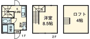 seconde mi‐temp【1階】の間取り