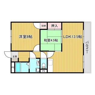 メゾンボヌール【1階】の間取り