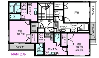 M・A・Mビル【4階】の間取り