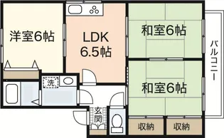 メゾンS B【1階】の間取り