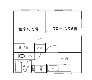 めぞん西弘【3階】の間取り