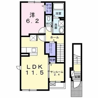 プリムローズ【2階】の間取り