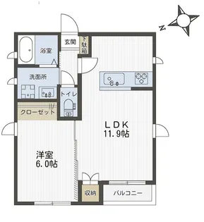 チャコハイム【2階】の間取り