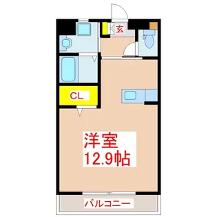 アーネスト横手前【1階】の間取り