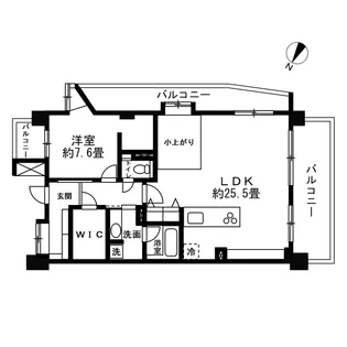 フォルム上用賀馬事公苑【3階】の間取り