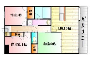 フレシールB館【1階】の間取り