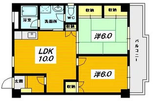 グランソレイユ【4階】の間取り