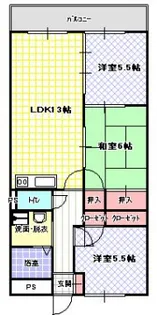 ブランカベルヴィル【3階】の間取り