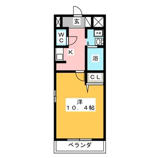 サンシャイン西葭原【2階】の間取り