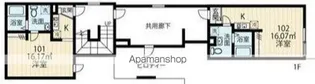 フィオーネ北赤羽【1階】の間取り