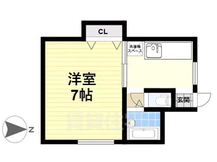 筆ヶ崎マンション【3階】の間取り