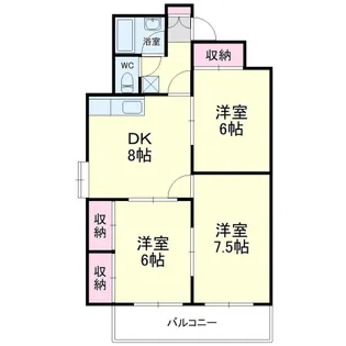 キャトルセゾン【2階】の間取り