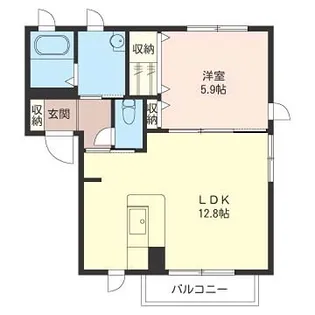 エバーループC【1階】の間取り