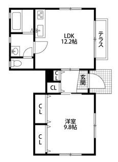 ポルトベーロ【1階】の間取り