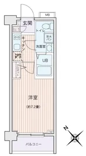 エコロジー都立大学レジデンス【4階】の間取り
