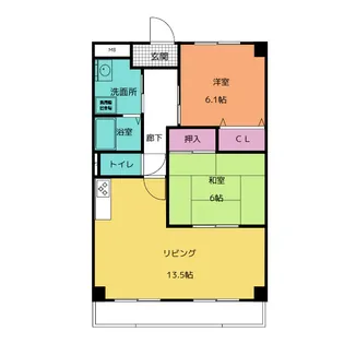 パストラルグリーン【2階】の間取り