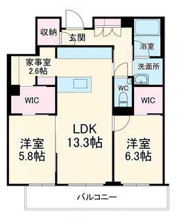 デア グランツ【3階】の間取り