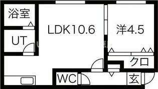 シュプリーム【2階】の間取り