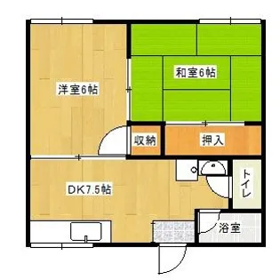 浜野荘【1階】の間取り