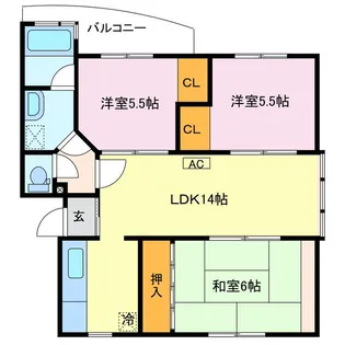 グラン菱池【3階】の間取り