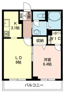 シャトー高松【4階】の間取り