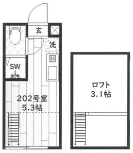 Tefiti【2階】の間取り