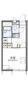 レオパレスサニーサイドL【1階】の間取り