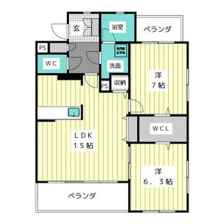 CHEZ MOI(シェモア)【4階】の間取り