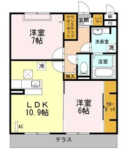グランマール【3階】の間取り