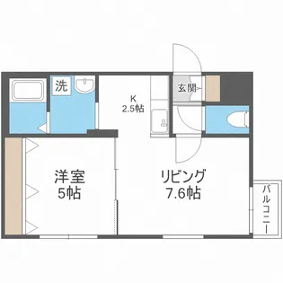 プレシェルト札幌苗穂【5階】の間取り