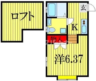 オリーブハイム【1階】の間取り