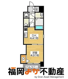ローズモントフレア博多【6階】の間取り