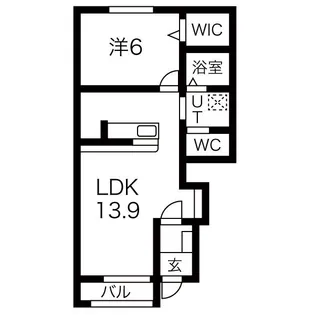 ミシェル【1階】の間取り