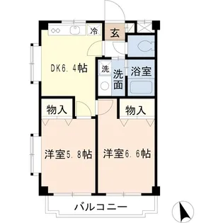 メゾンヴィヴァーチェ【3階】の間取り