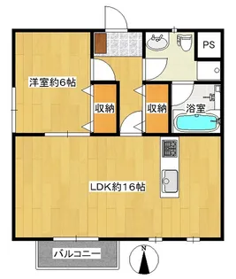 オークガーデン参番館【1階】の間取り