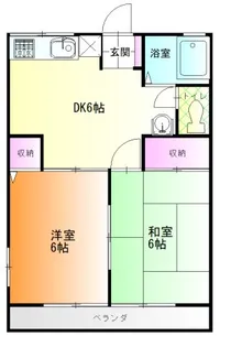タウンハイツ・レトアB【1階】の間取り