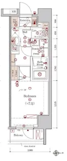 GENOVIA秋葉原skygarden【10階】の間取り