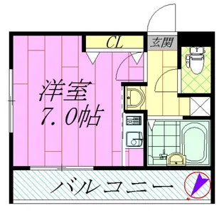 ハーモニー【5階】の間取り