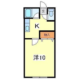 ピースフル萌【1階】の間取り