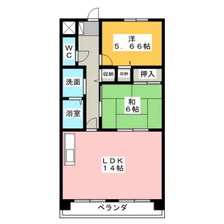 フレイヤ【1階】の間取り