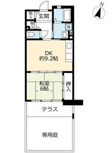 URアルビス緑丘【1階】の間取り